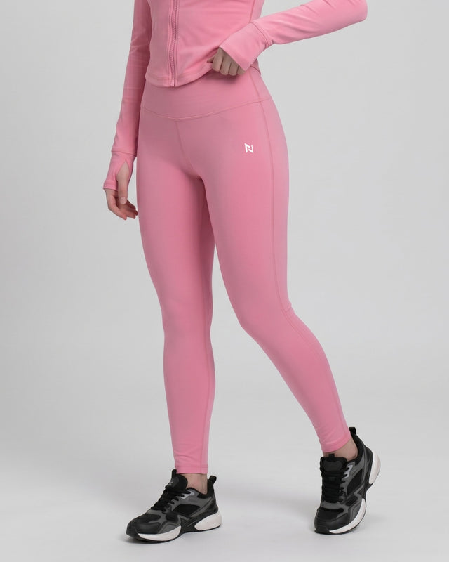 High Waisted Leggings Baby Pink