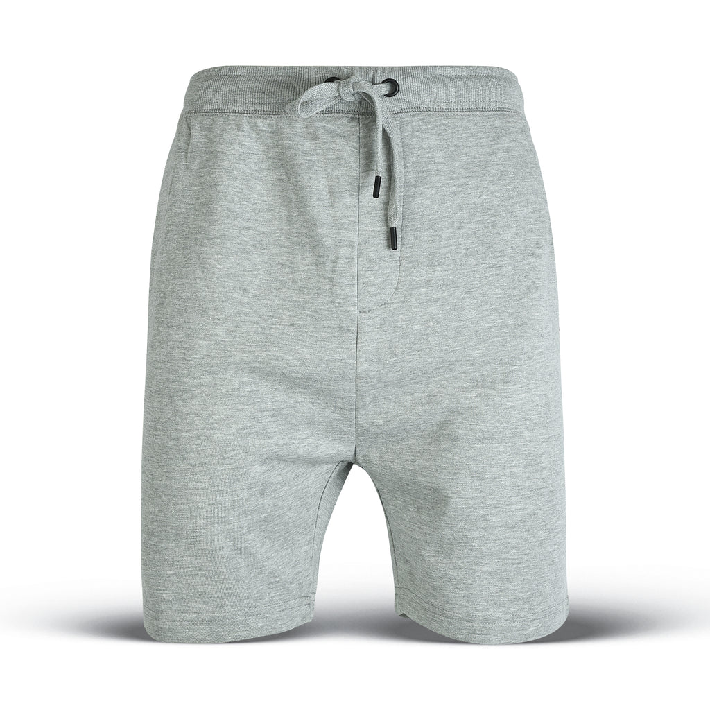ESSENTIAL LOUNGE TERRY SHORTS HEATHER GREY