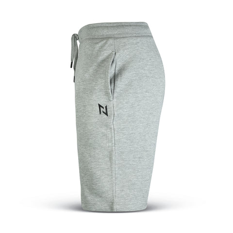 ESSENTIAL LOUNGE TERRY SHORTS HEATHER GREY