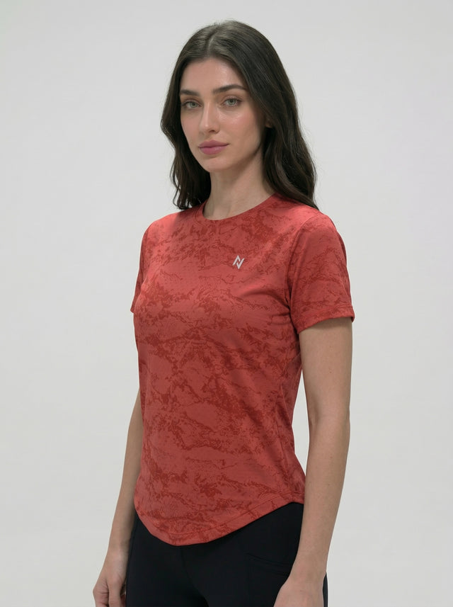 CLOUD WASH CAMO TEE RED