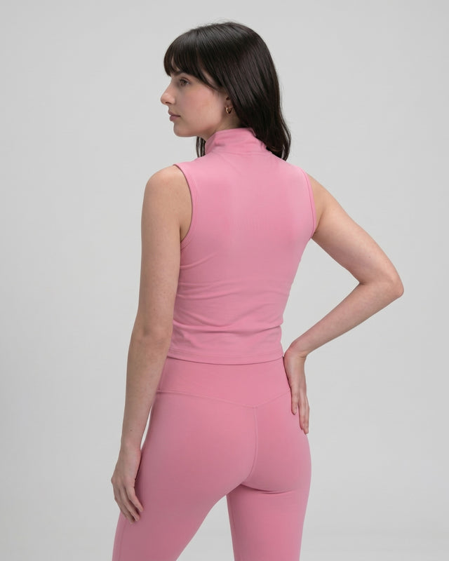 AEROSKIN SLEEVELESS COMPRESSION JACKET BABY PINK