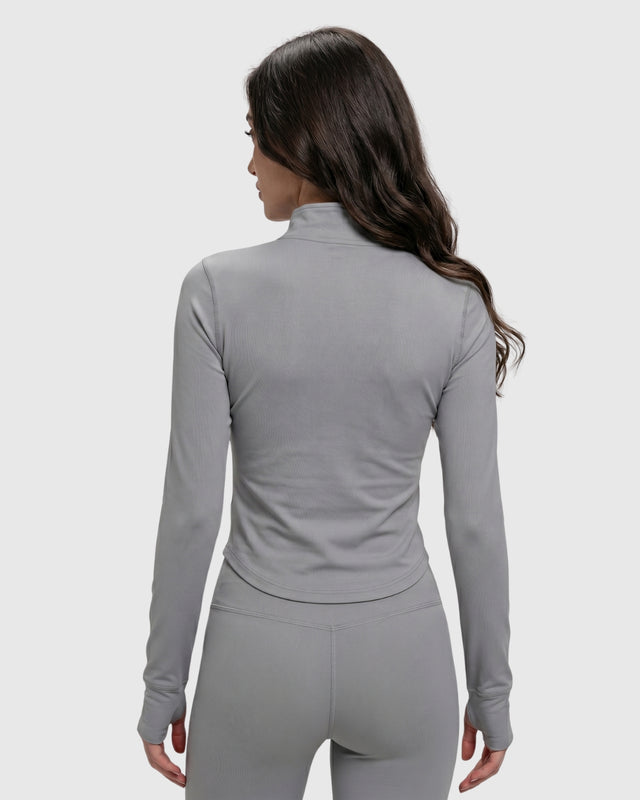 AEROSKIN COMPRESSION JACKET SILVER GRAY