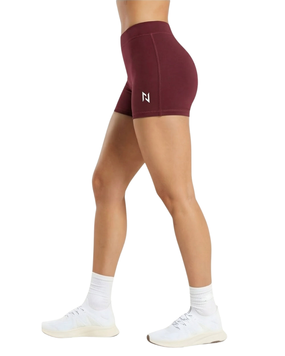 Women Burgundy Shape Shorts