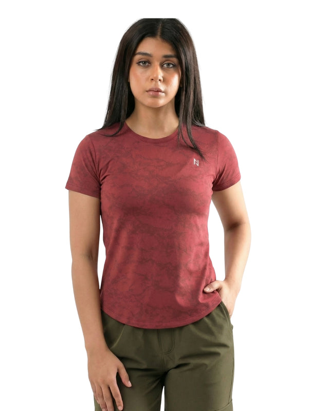 CLOUD WASH CAMO TEE RED