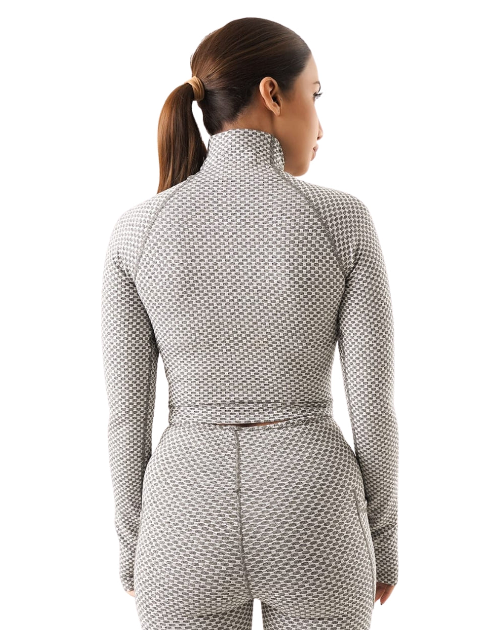 Anti Cellulite High Neck Crop Top