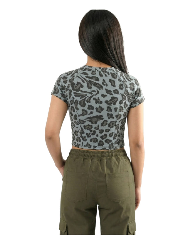 FLEX FORM COTTON TEE SKY BLUE PRINT