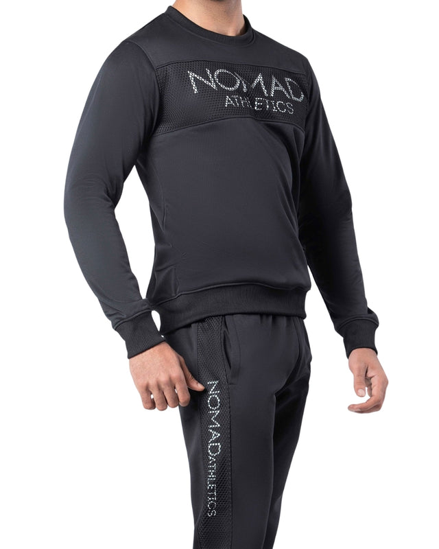 Mesh Sweatshirt Black