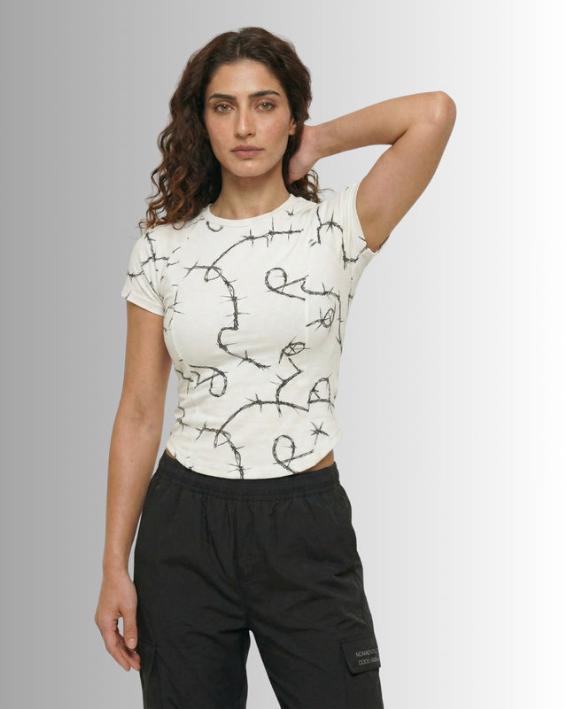 FLEX FORM WIRE COTTON TEE WHITE