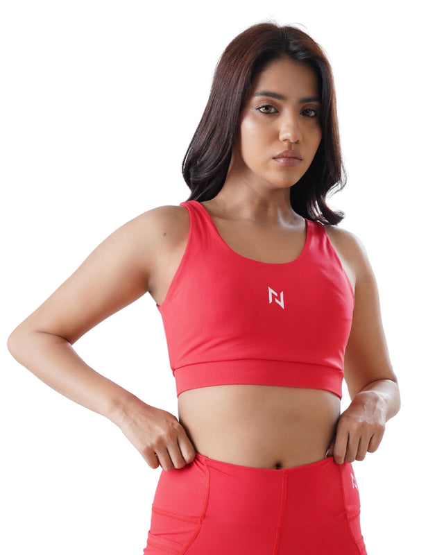 Aero Dry Sports Bra Red