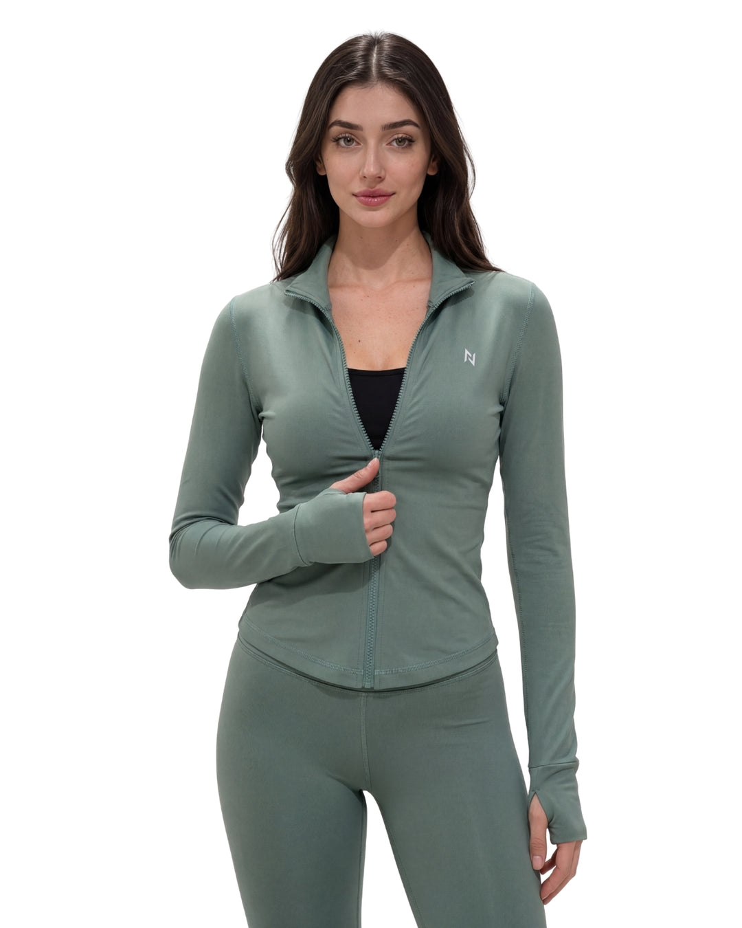 AEROSKIN COMPRESSION JACKET Pastel Green – Nomad Apparel