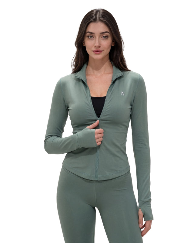 AEROSKIN COMPRESSION JACKET Light Green
