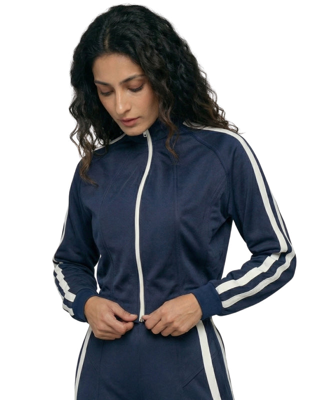 Prime Fleece Zipper Jacket Navy