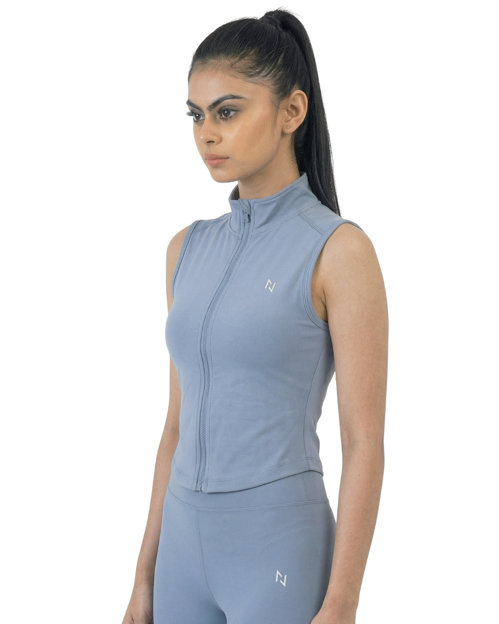 AEROSKIN SLEEVELESS COMPRESSION JACKET SKY BLUE