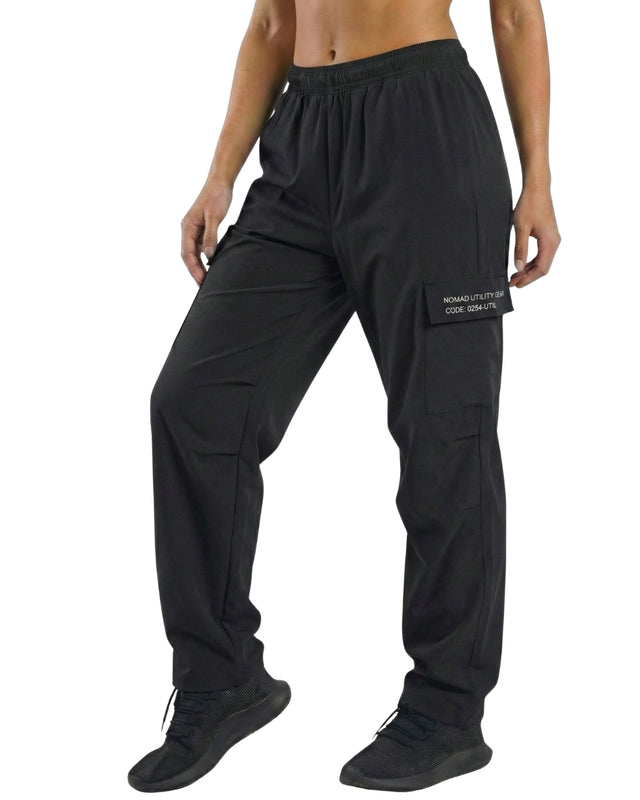 WOMENS UTILITY CARGOS BLACK