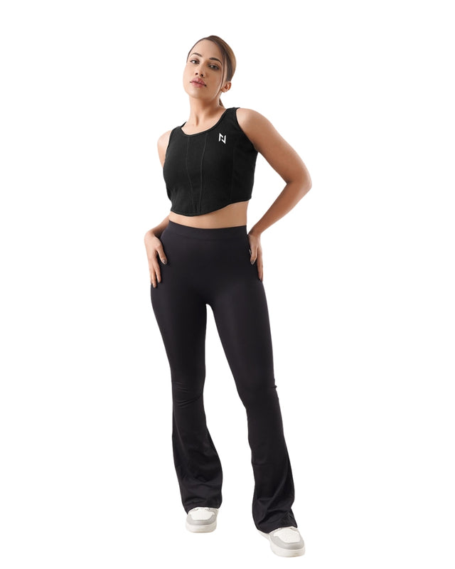 RIB PANELS CROP TANK TOP