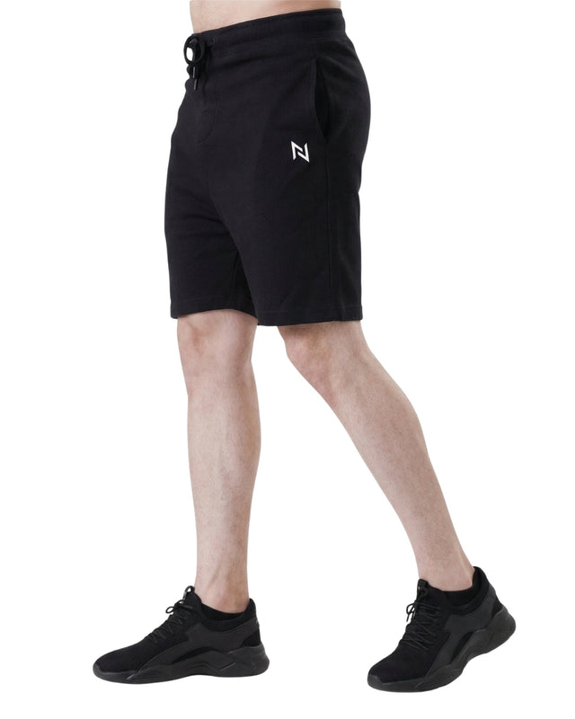 ESSENTIAL LOUNGE TERRY SHORTS BLACK