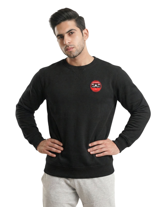 Sweatshirt Crew With Badge