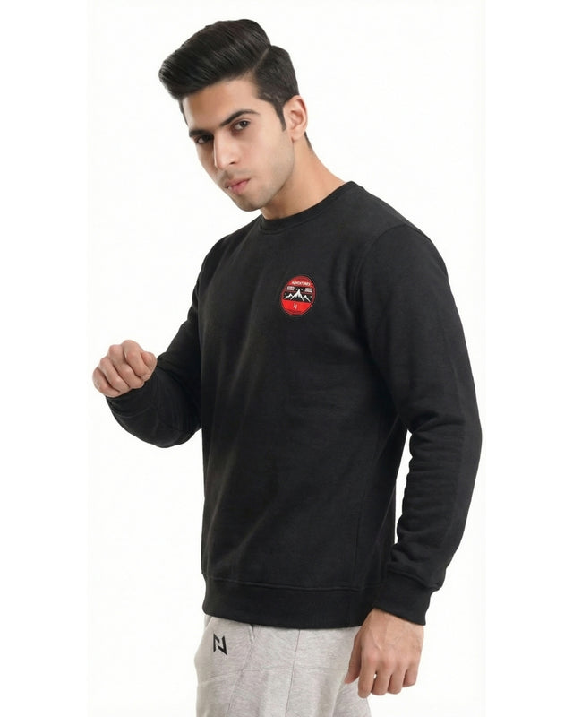 Sweatshirt Crew With Badge