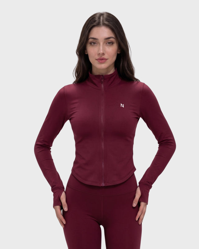 AEROSKIN COMPRESSION JACKET BURGUNDY