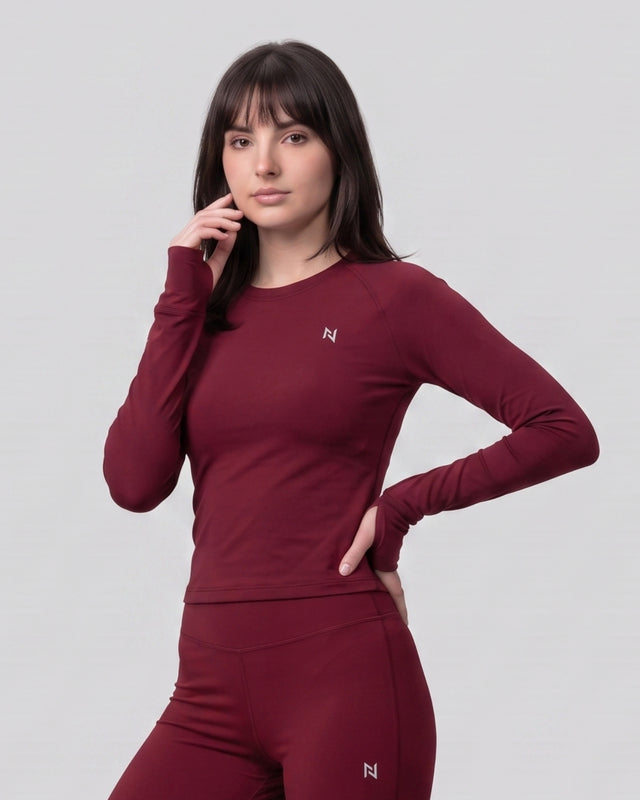 AEROSKIN COMPRESSION T-SHIRT MAROON