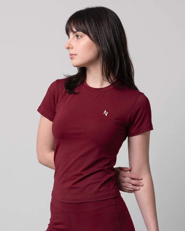 Aeroskin Half Sleeve compression Shirt Maroon