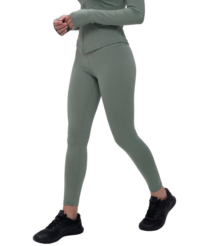 High Waisted Leggings Light Green