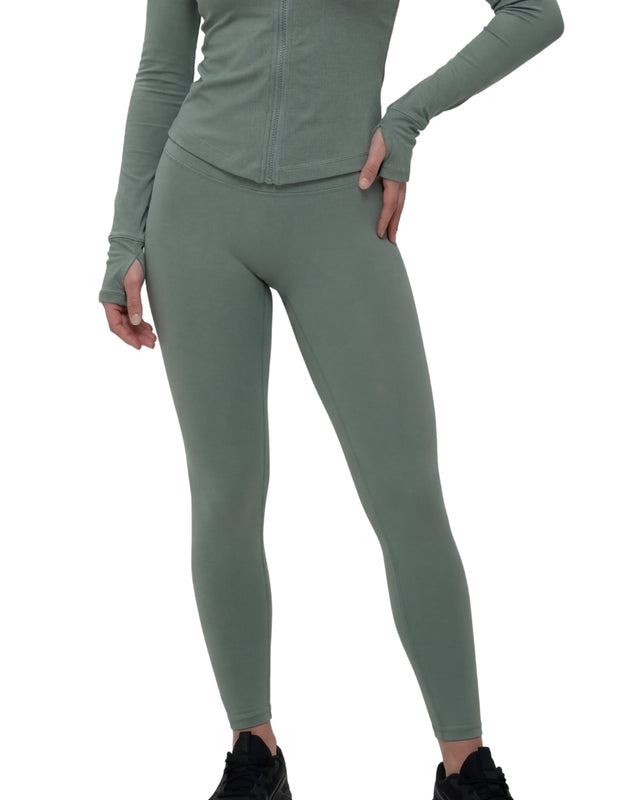 High Waisted Leggings Light Green