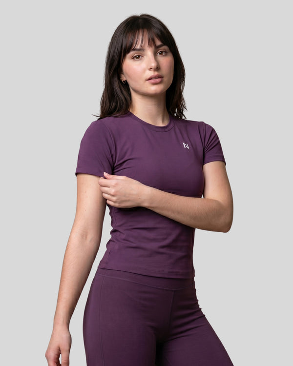 Aeroskin Half Sleeve compression Shirt Purple