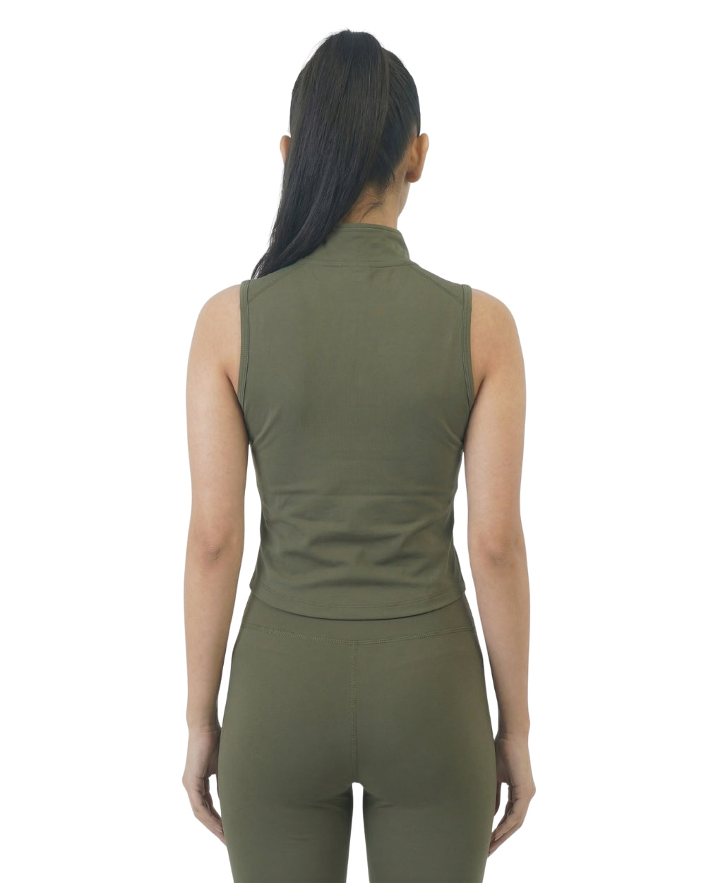 AEROSKIN SLEEVELESS COMPRESSION JACKET OLIVE