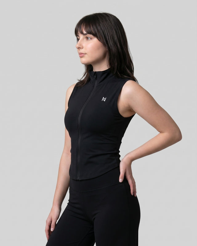 AEROSKIN SLEEVELESS COMPRESSION JACKET BLACK