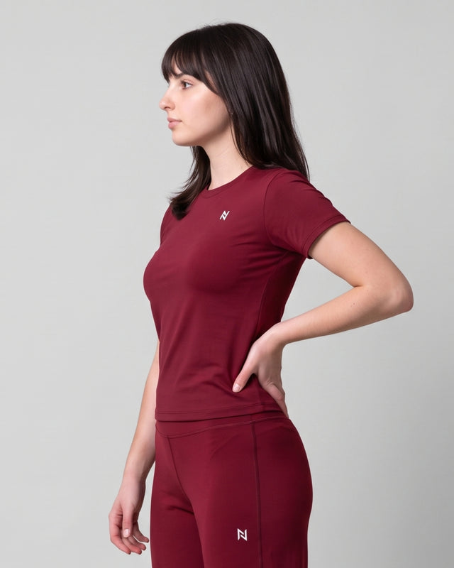 Aeroskin Half Sleeve compression Shirt Maroon