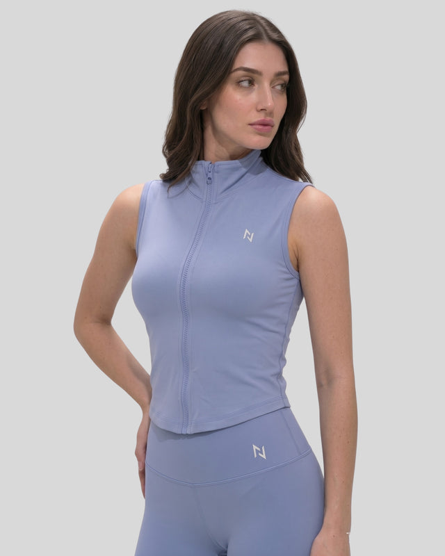 AEROSKIN SLEEVELESS COMPRESSION JACKET SKY BLUE