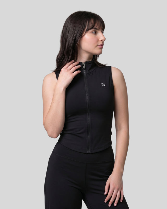 AEROSKIN SLEEVELESS COMPRESSION JACKET BLACK