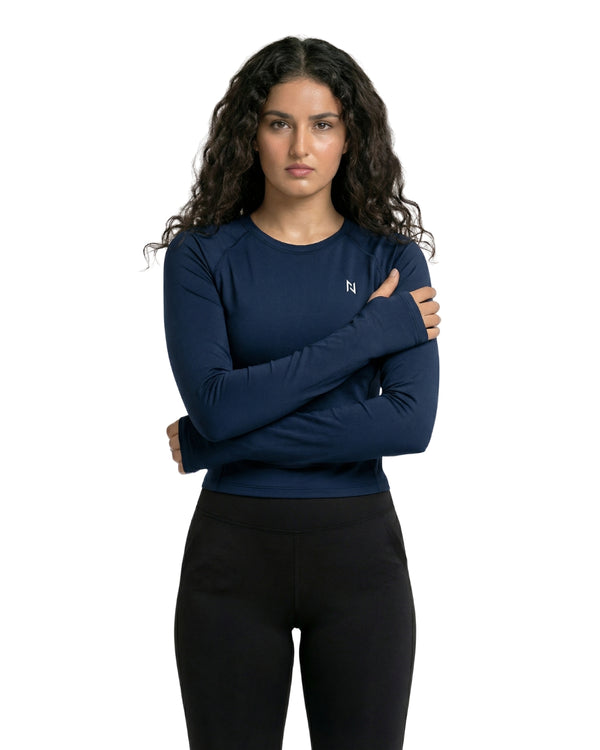 AEROSKIN COMPRESSION T-SHIRT NAVY