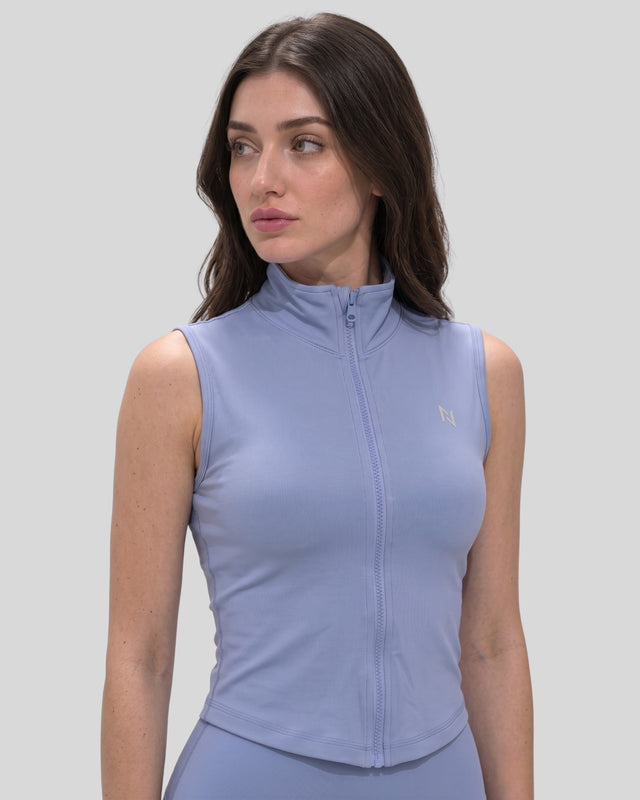 AEROSKIN SLEEVELESS COMPRESSION JACKET SKY BLUE