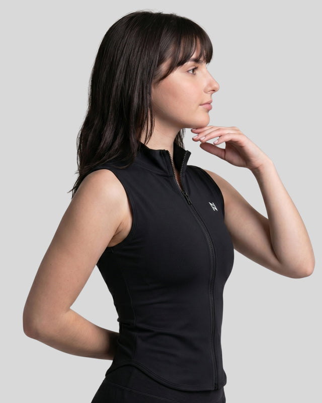 AEROSKIN SLEEVELESS COMPRESSION JACKET BLACK