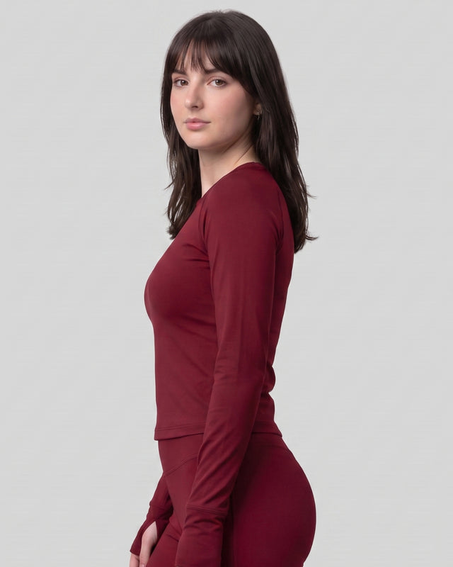 AEROSKIN COMPRESSION T-SHIRT MAROON