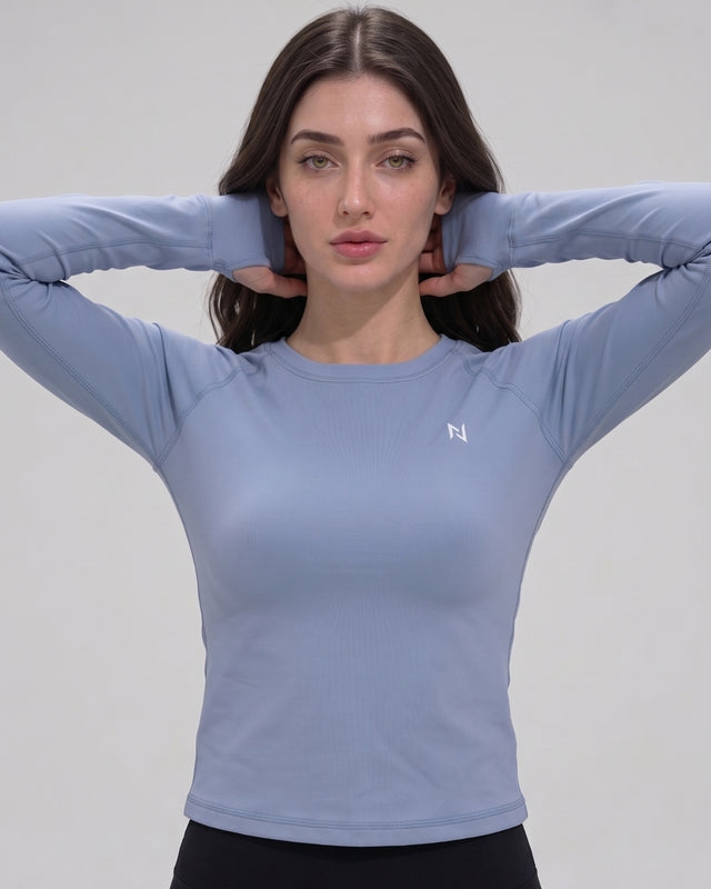 AEROSKIN COMPRESSION T-SHIRT SKY