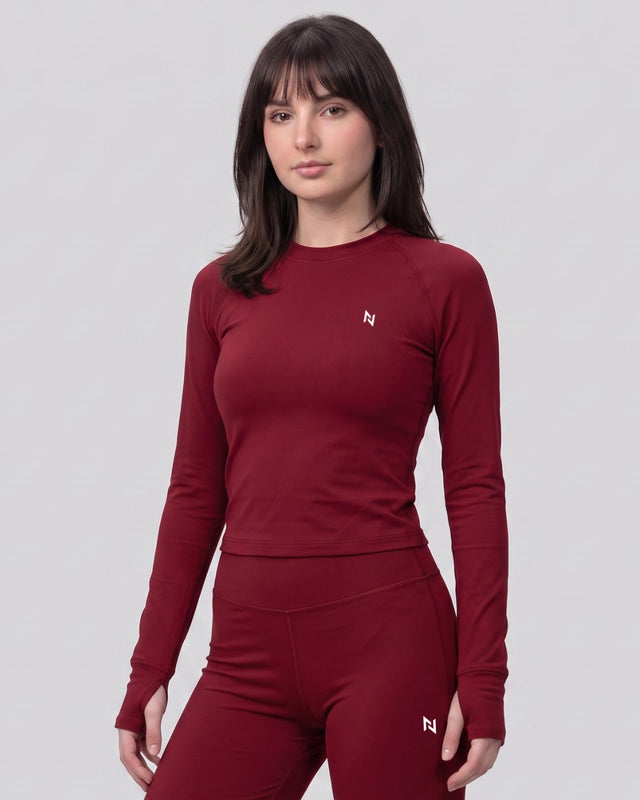 AEROSKIN COMPRESSION T-SHIRT MAROON