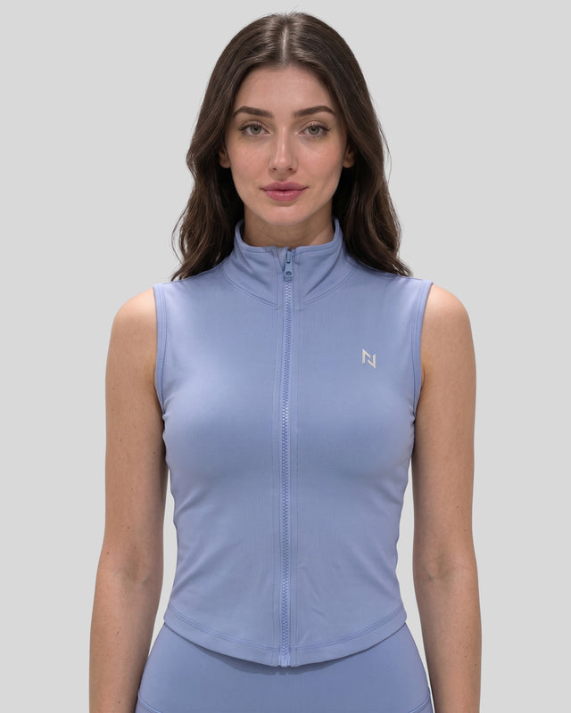 AEROSKIN SLEEVELESS COMPRESSION JACKET SKY BLUE