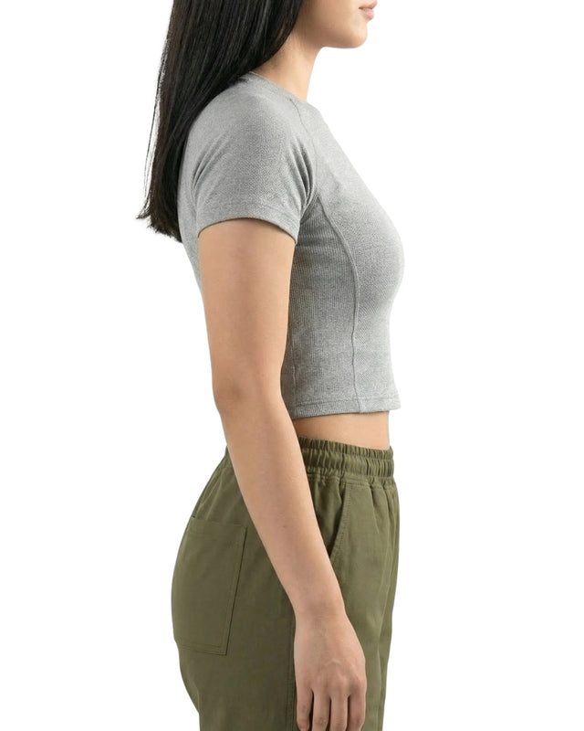 FLEX FORM COTTON TEE GRAY