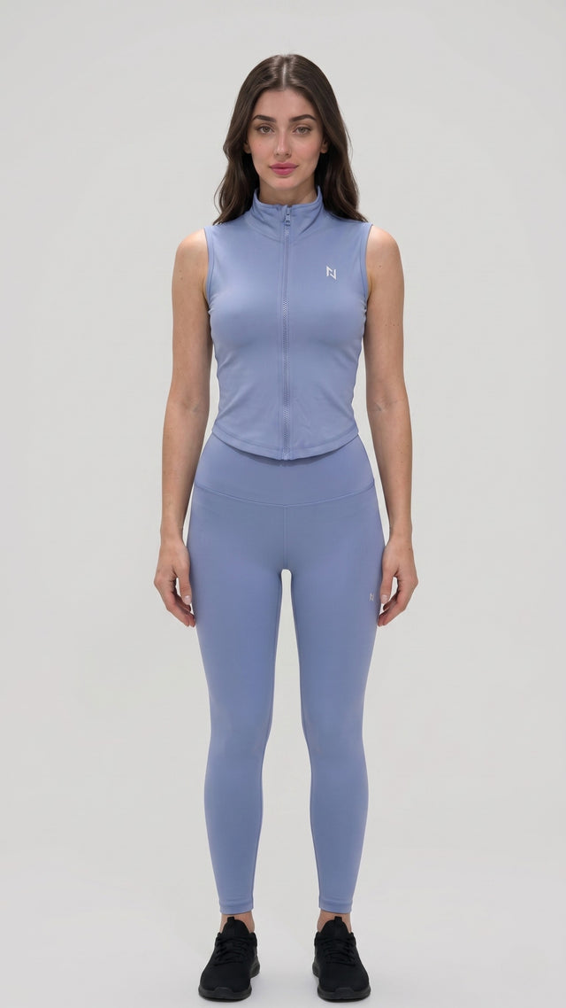 AEROSKIN SLEEVELESS COMPRESSION JACKET SKY BLUE