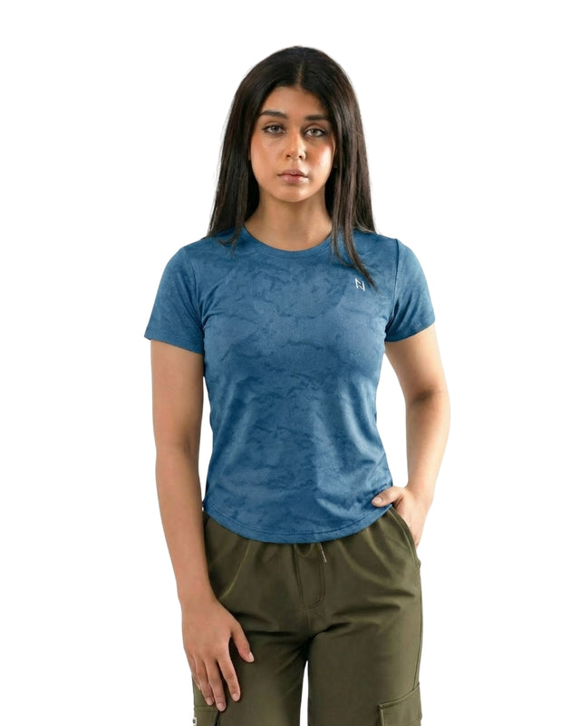 CLOUD WASH CAMO TEE BLUE