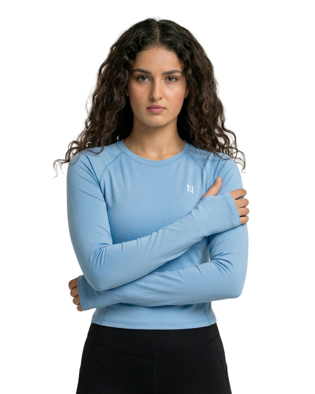 AEROSKIN COMPRESSION T-SHIRT SKY