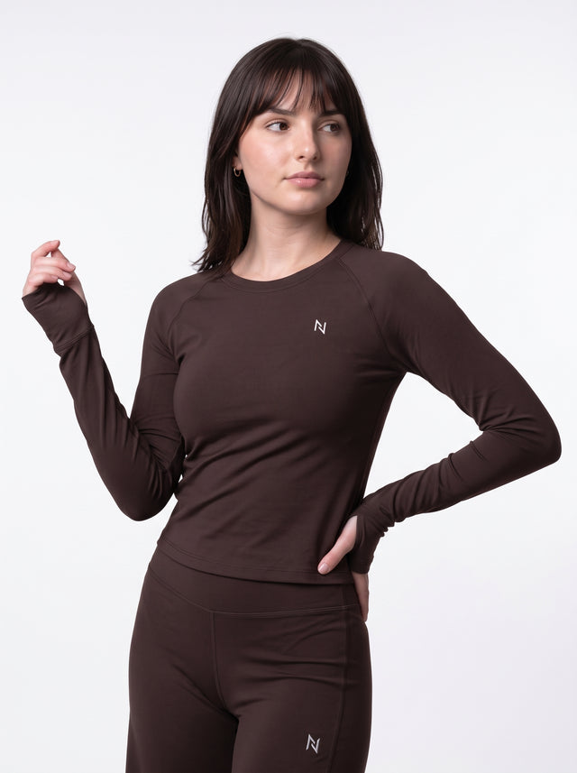 AEROSKIN COMPRESSION T-SHIRT Dark Brown