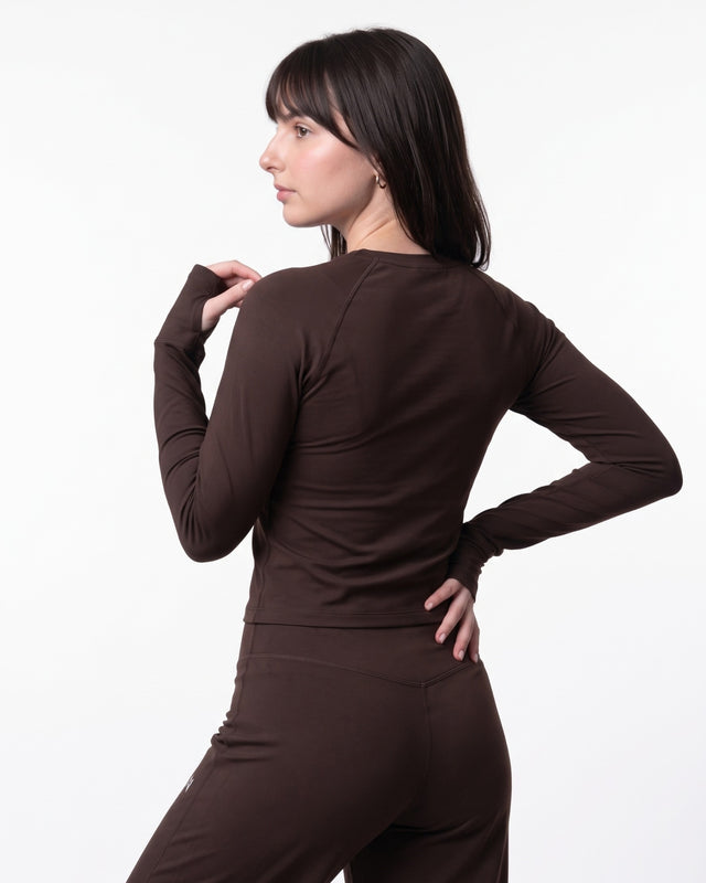 AEROSKIN COMPRESSION T-SHIRT Dark Brown