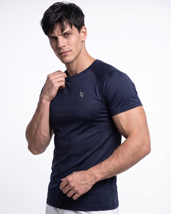 Muscle Fit Air Tee Navy
