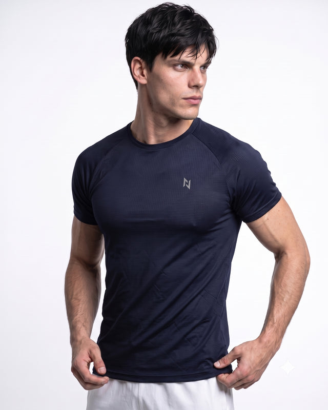 Muscle Fit Air Tee Navy