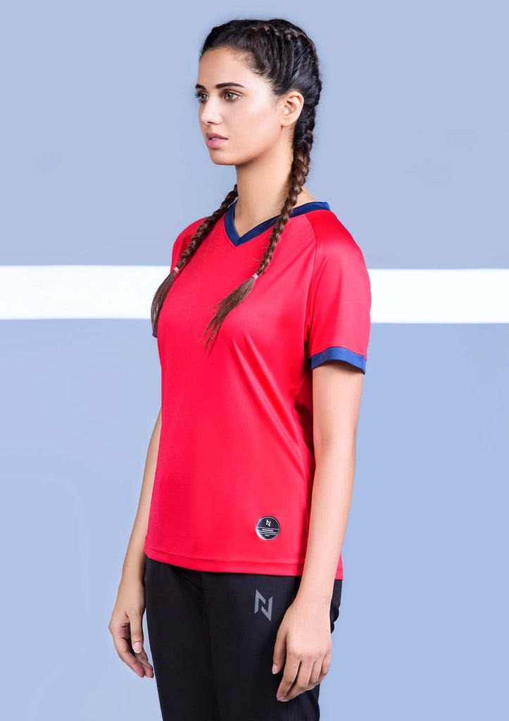 TRAINING TOP VN - NEON RED - Nomad Apparel