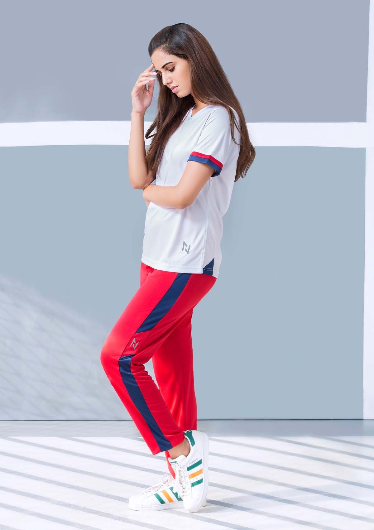 TRAINING TROUSERS - NEON RED AND BLUE - Nomad Apparel